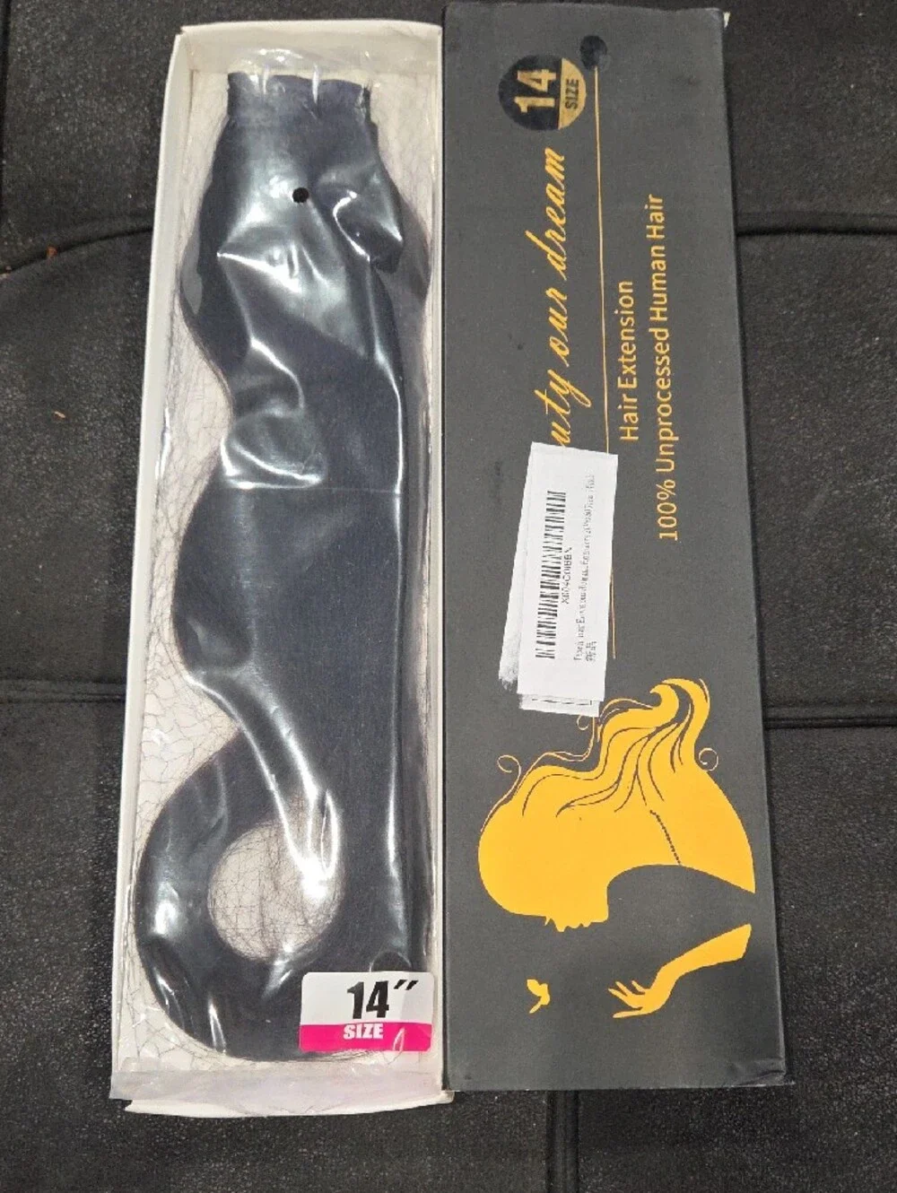 Tape in Extensions Human Hair Nature Black 20Pcs 50g